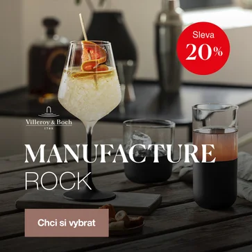 Sklo Manufacture Rock od Villeroy & Boch - 20 %
